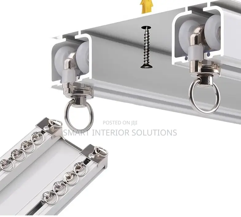 Aluminium Double Curtain Rails