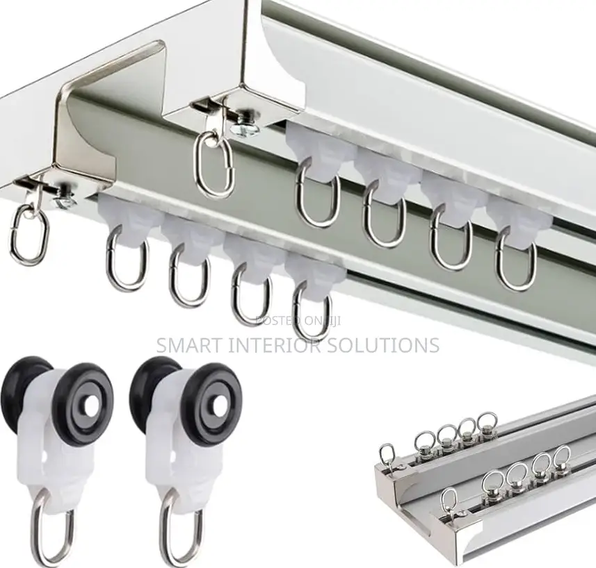 Heavy-Duty Aluminum Double Curtain Rail