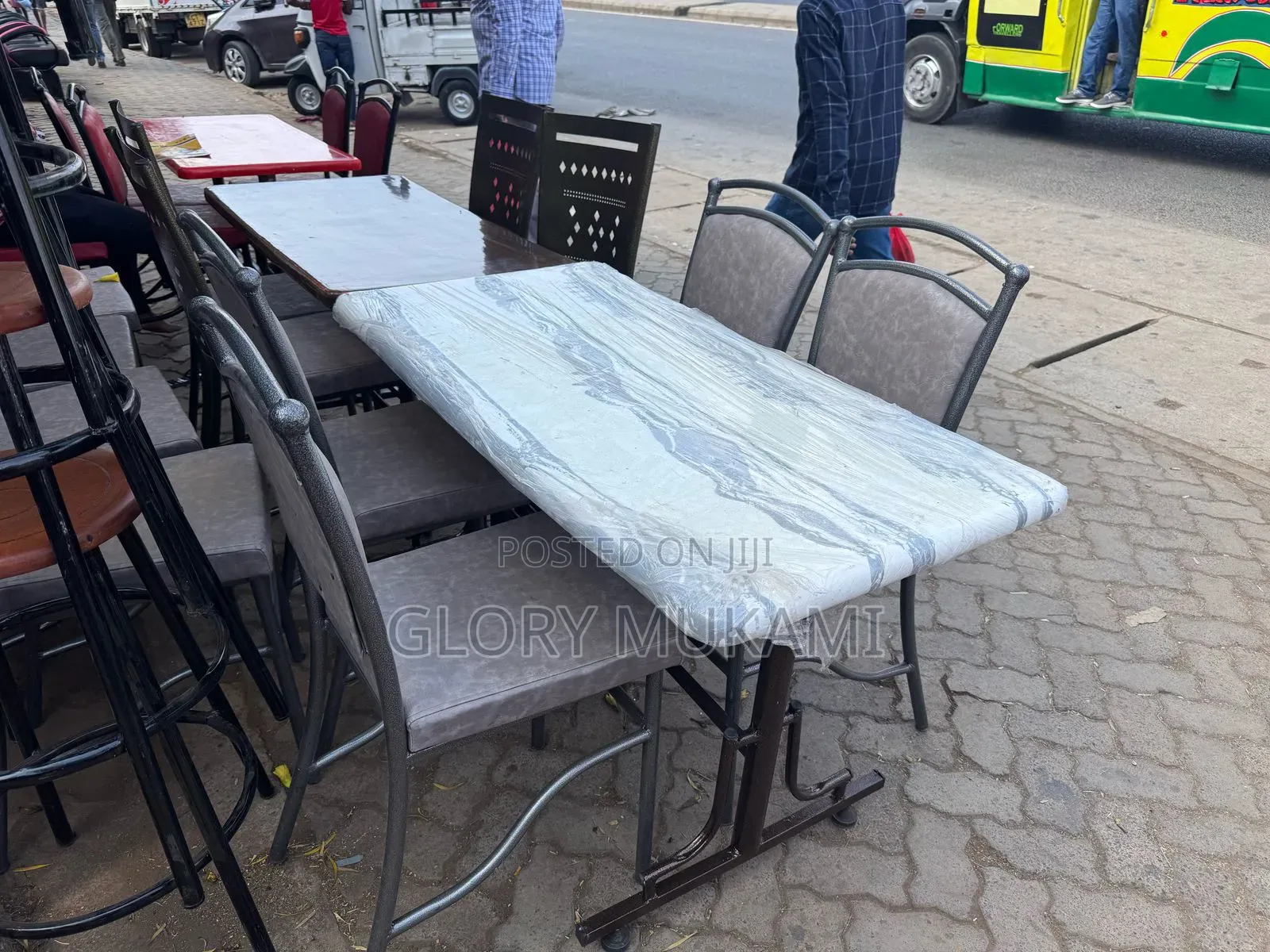 Restaurants And Hotel Bar Chairs And Table Set