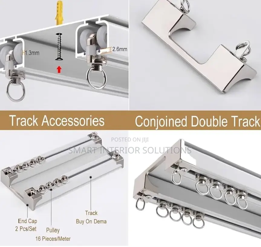 Heavy-Duty Double Curtain Rails