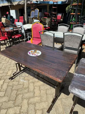 Brown Marble 4 By 2 Restaurants Table