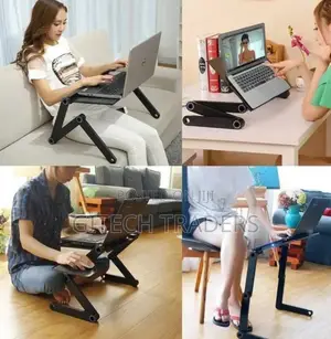 *Laptop Stand With Mouse Pad and Fa