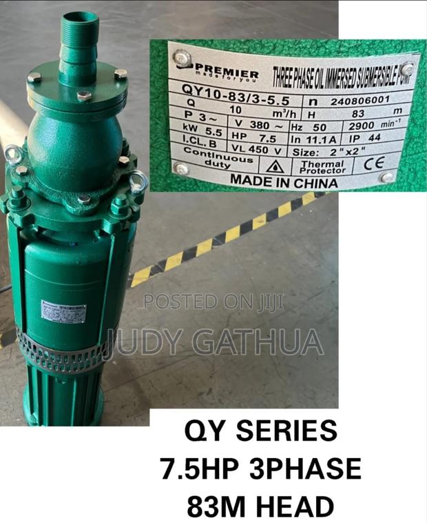 7.5hp Pump 83m Head Pump 3 Phase
