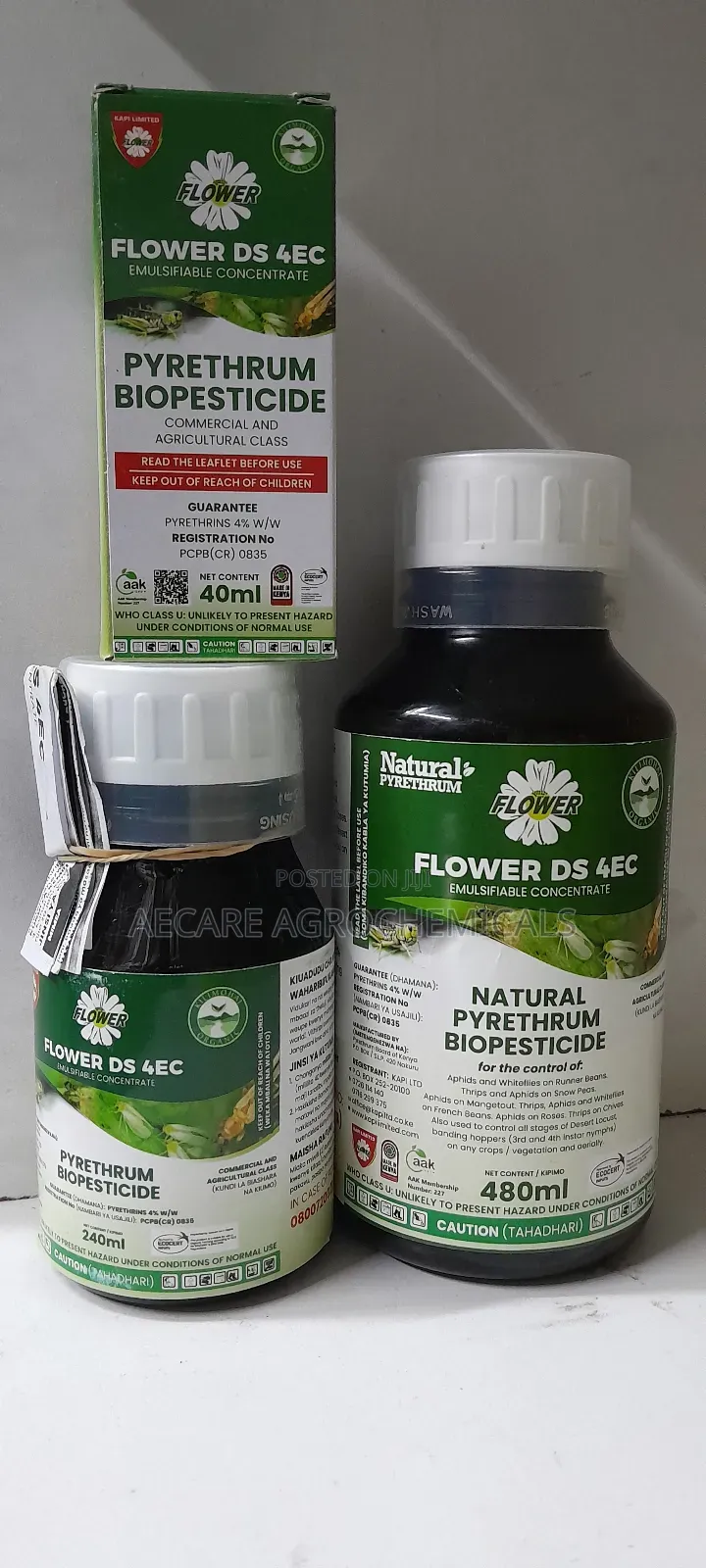 Flower Ds 4% Pesticide 40ml,80ml,240ml, 480ml, And  1litre