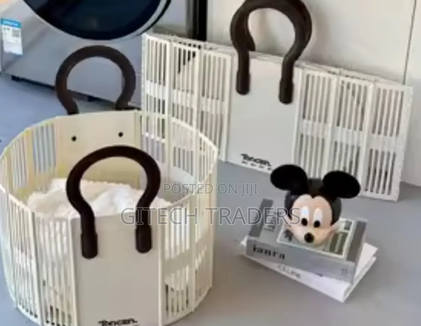 T*Foldable Laundry / Toy Basket With Handle