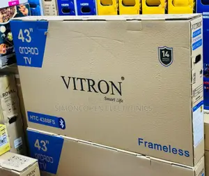 Vitron 43 Inches Smart Android Tv,Frameless