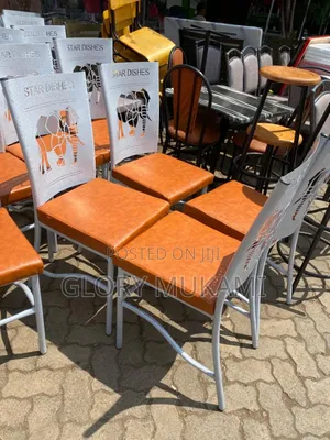 Animal Print Chairs White Coated