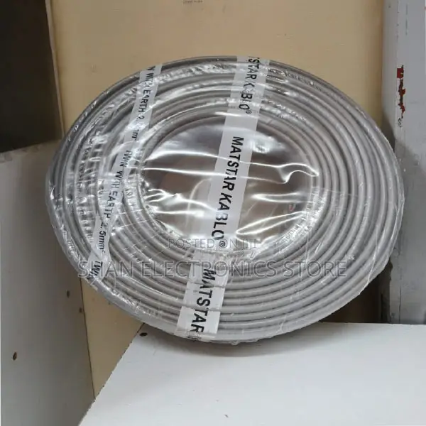 Flat Power Electrical 1.5 Twin Cable + Earth Durable Cable