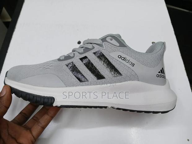 New Grey and White Sports Shoes Adidas