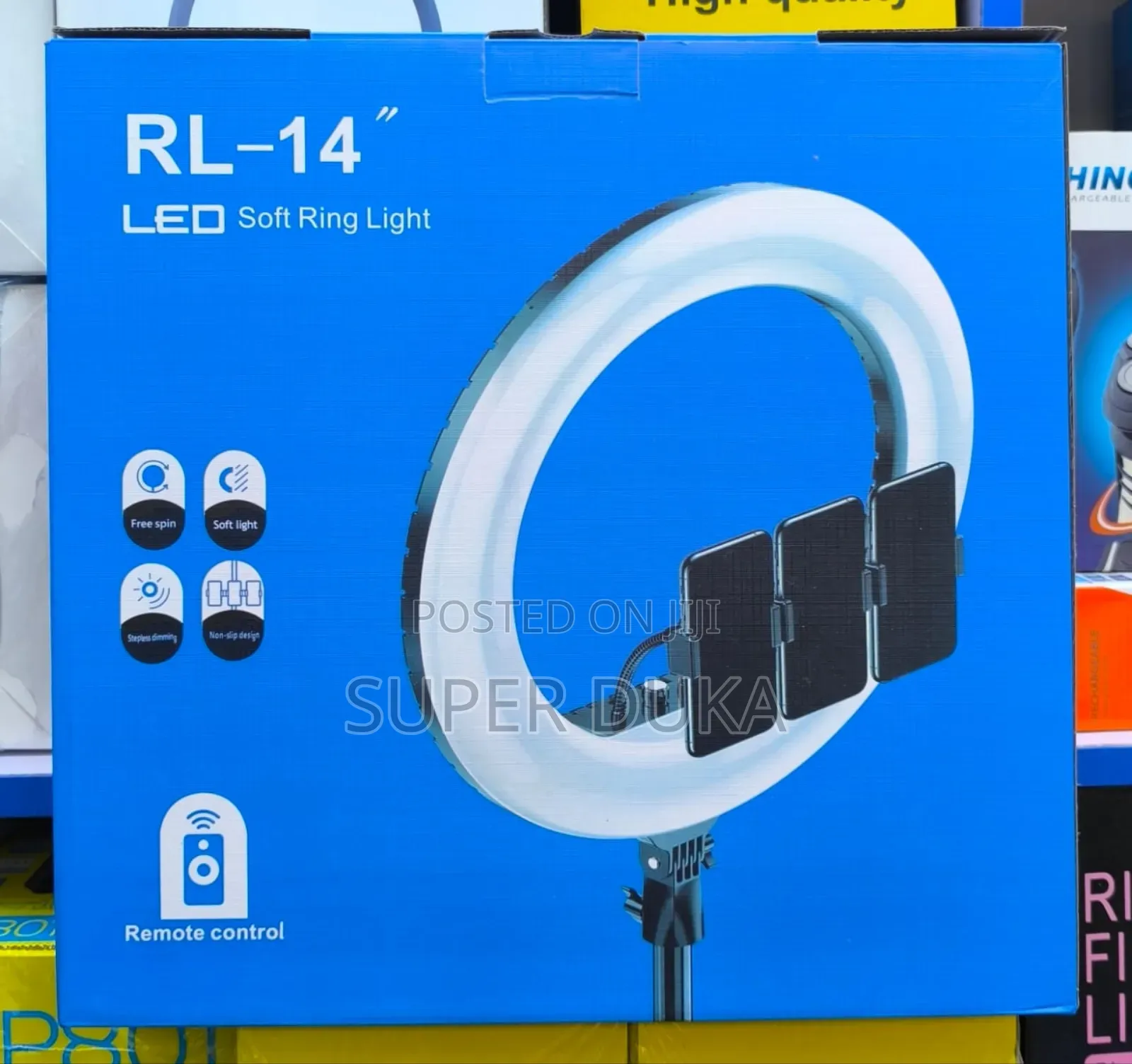 14" Ring Light Rl-14.Remote Control.3 Phone Holder.Tripod