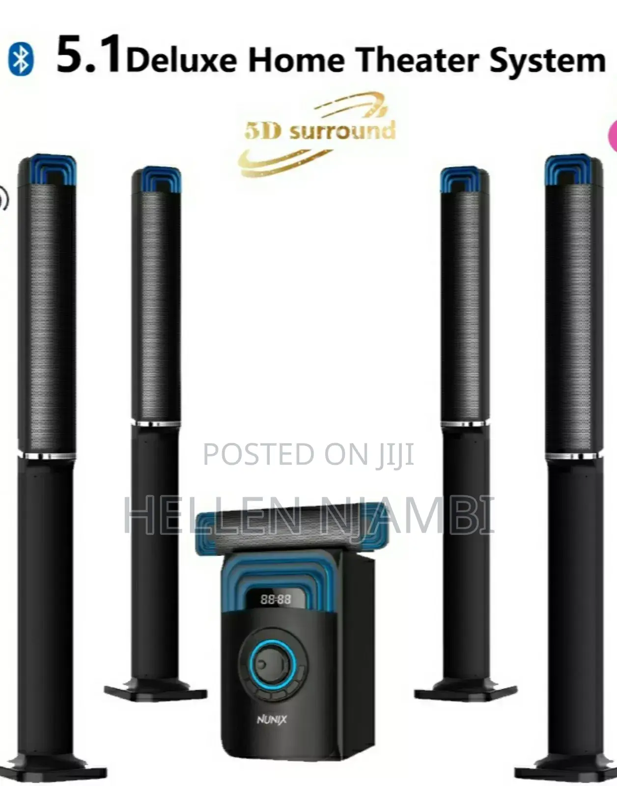 Nunix Nu-8806 5.1ch Deluxe Home Theater System