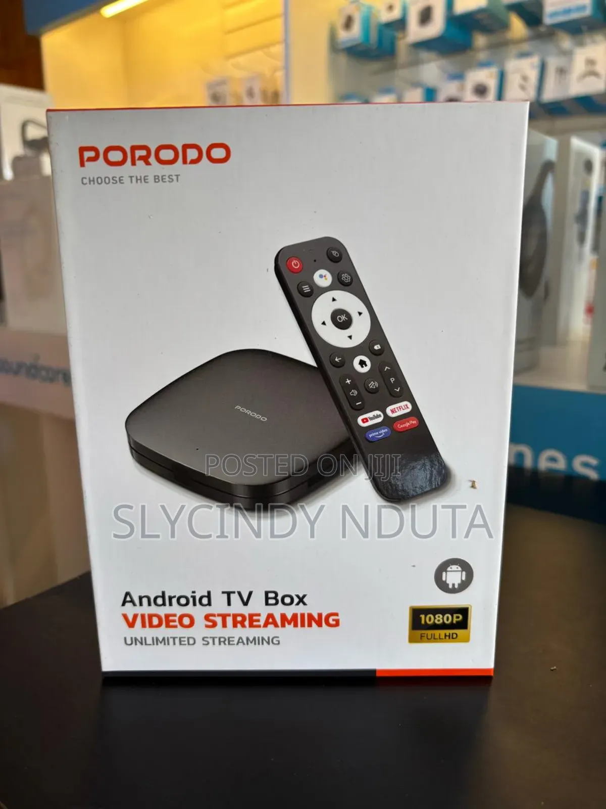 Porodo Android Tv Box - 8gb/2gb/ Ethernet Port