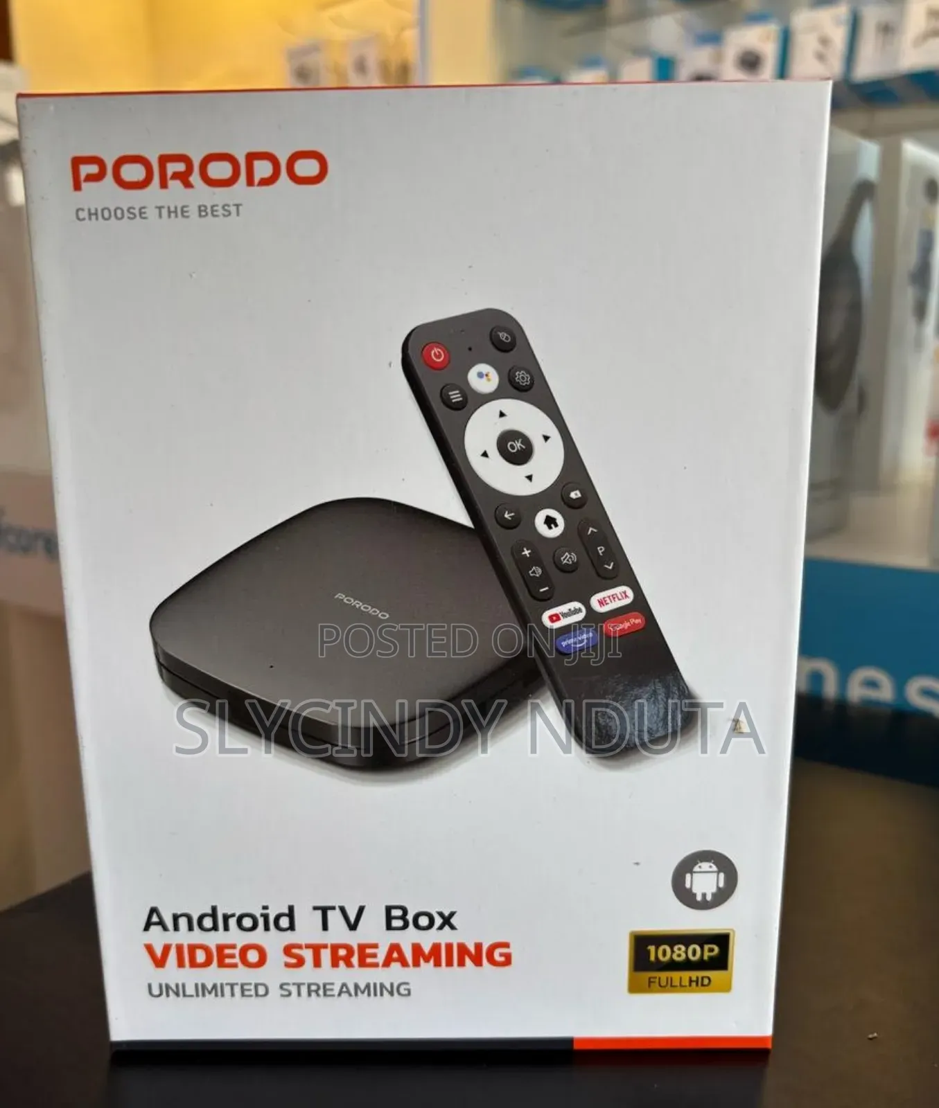 Porodo Android Tv Box - 8gb/2gb/ Ethernet Port
