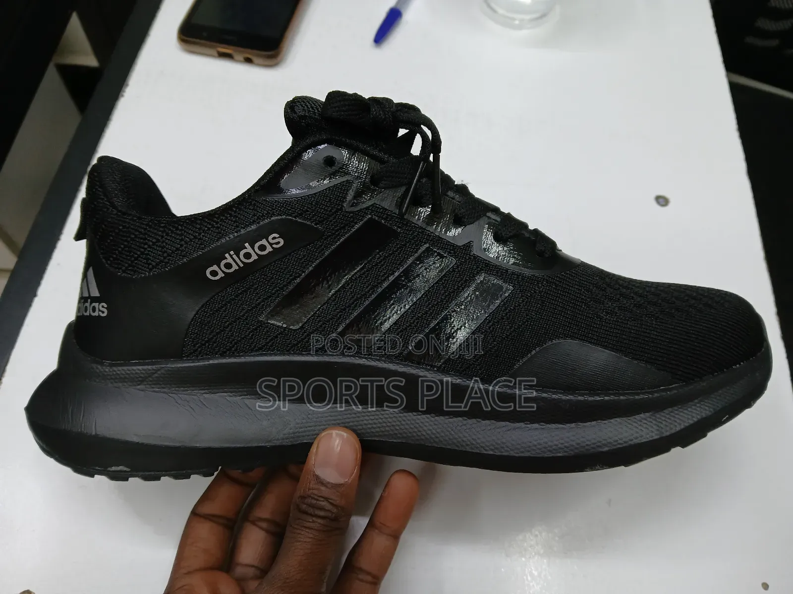 New Black Adidas Sports Kicks