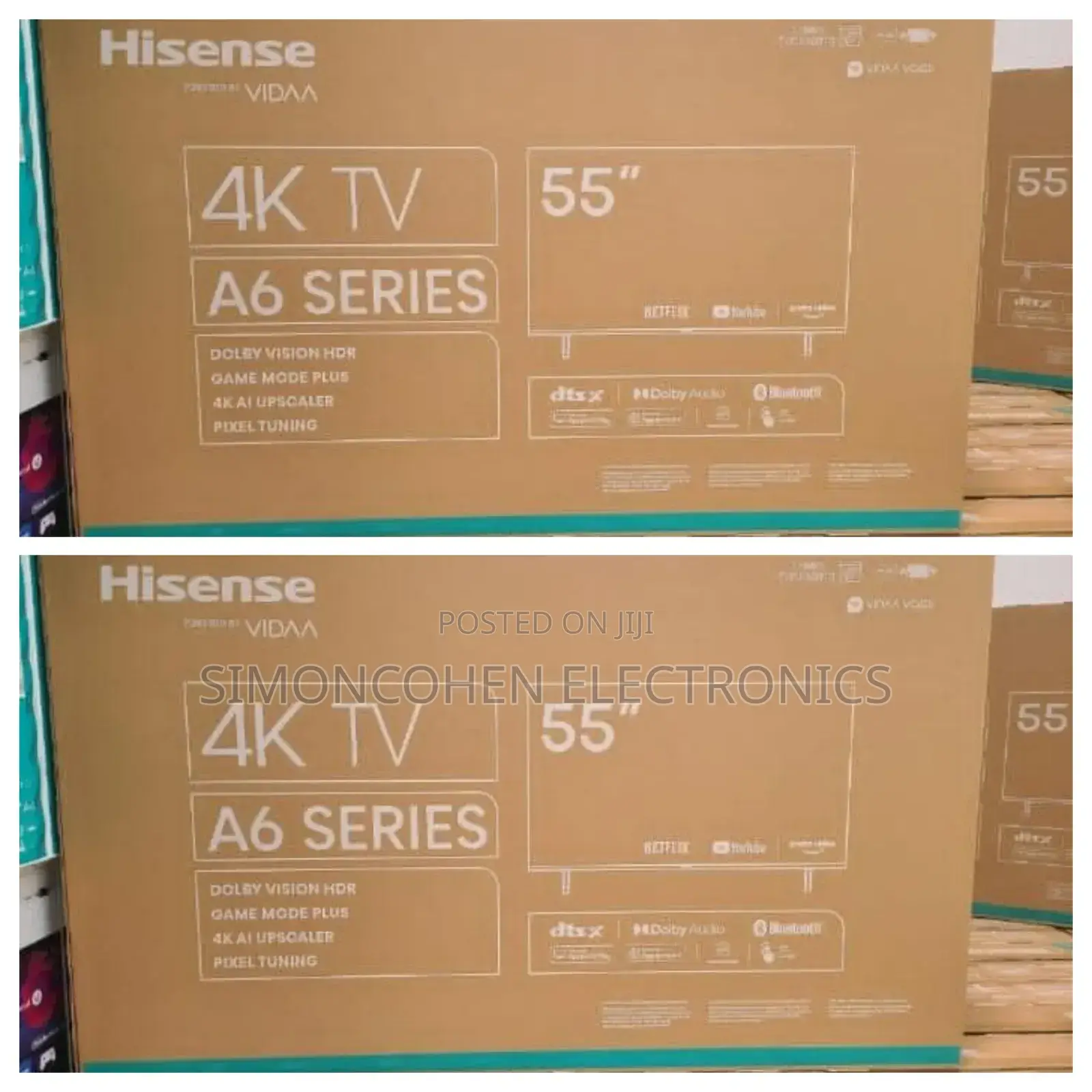 Hisense 55 Inches Smart Frameless A6k Tv