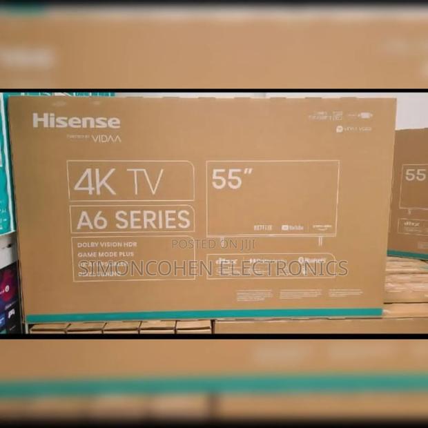 Hisense 55 Inches Smart Frameless A6k Tv - thumbnail 2
