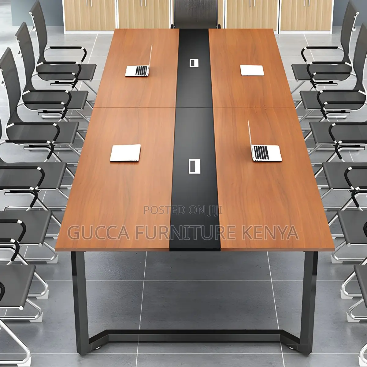 Boadroom Tables: Brown Tone Color Block Conference Table