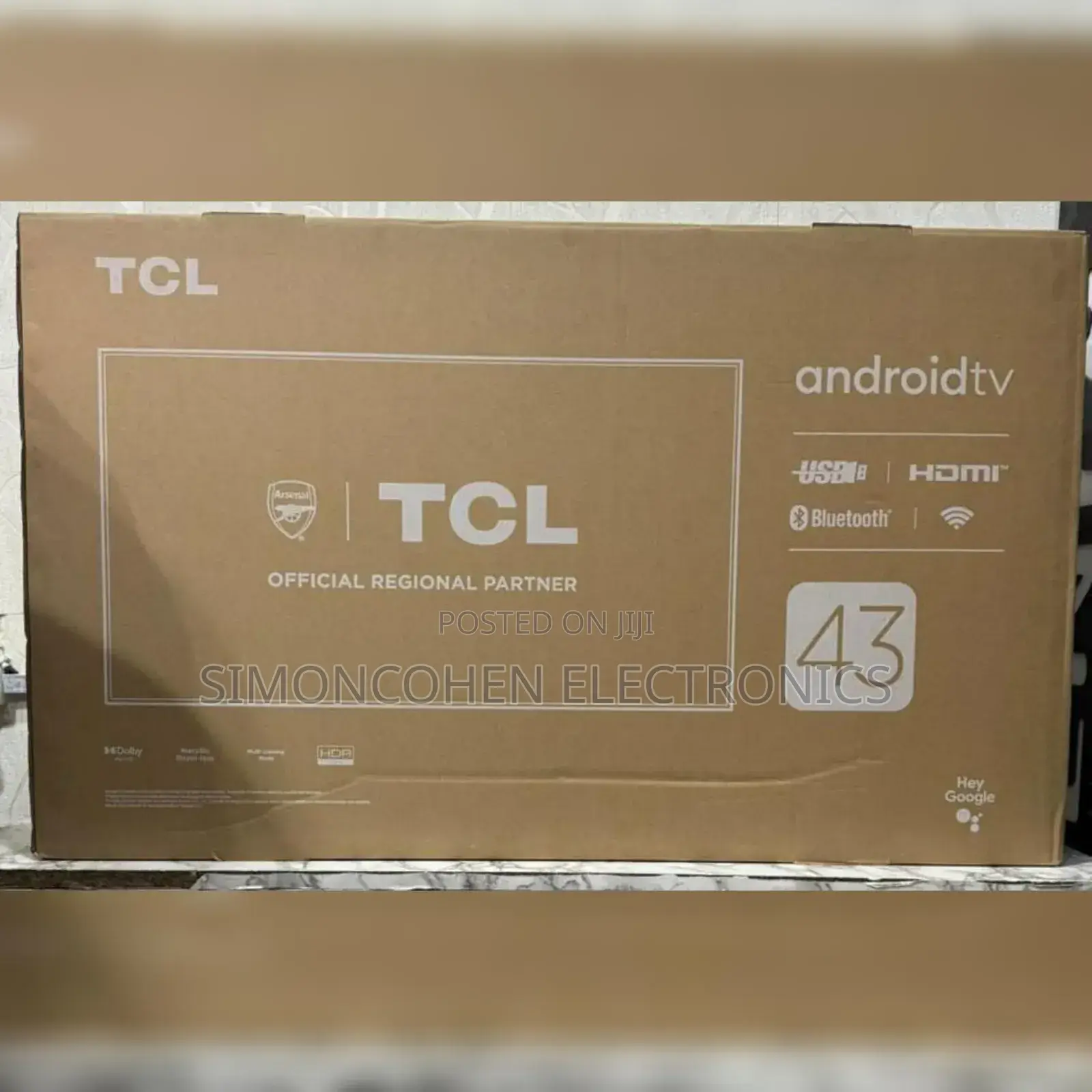 TCL 43 Inches Smart Android Frameless Tv