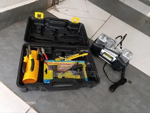 Portable Double Cylinder Air Compressor With Repair Kit