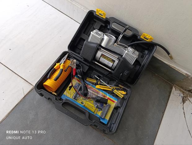 Double Cylinder Air Compressor Tire Repair Kit