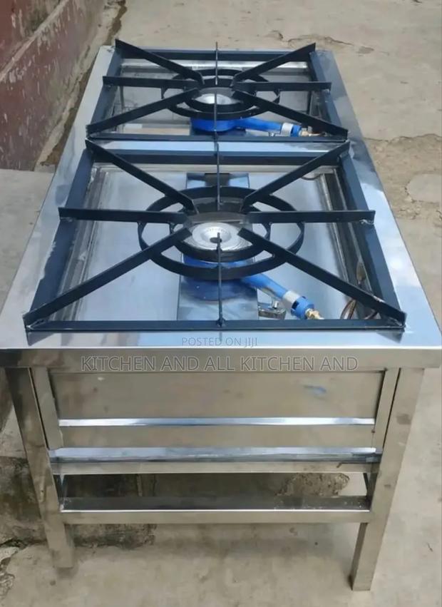 Modest Stainless Steel Two Burner Cooker