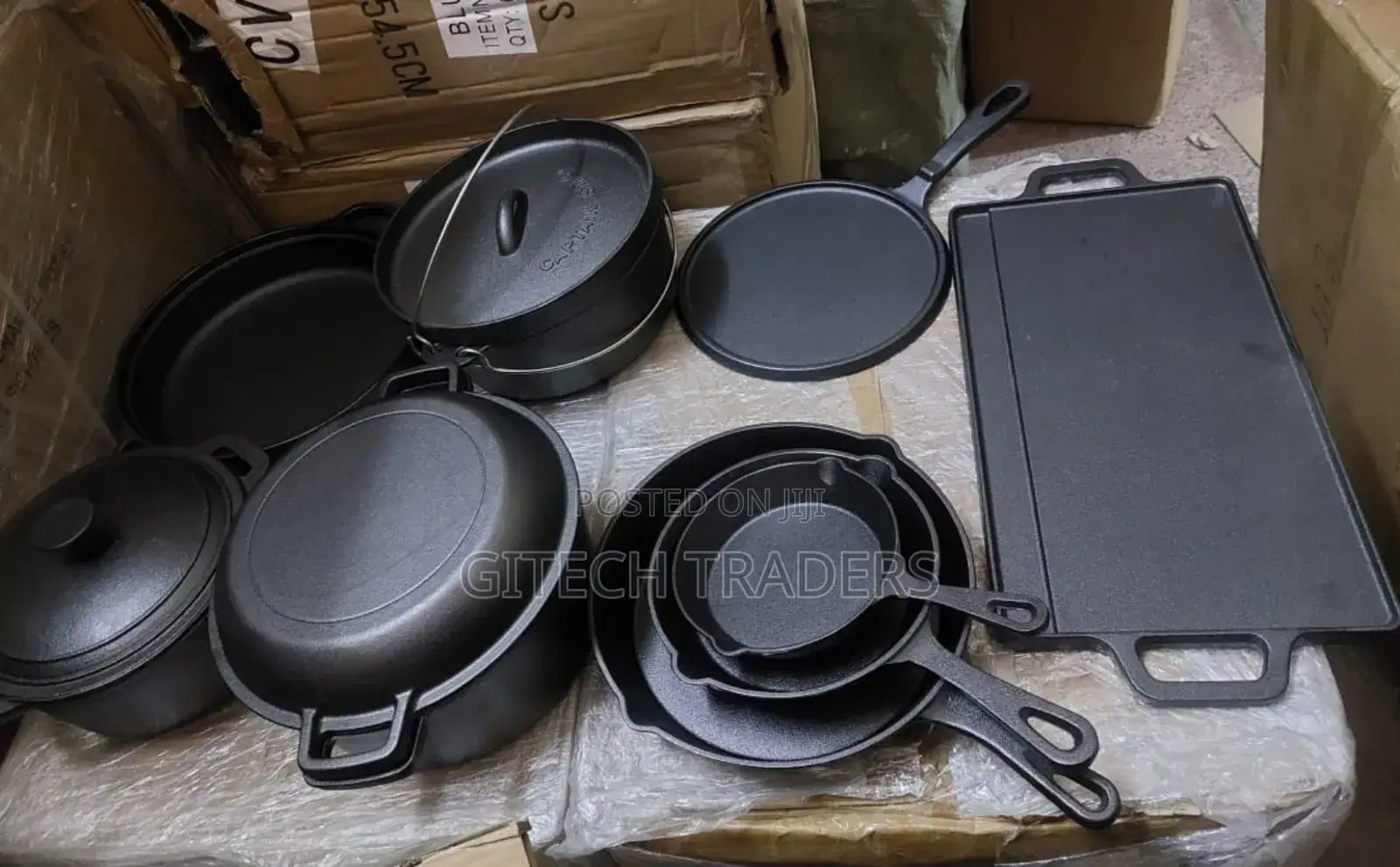 Raw Cast Iron Cookware