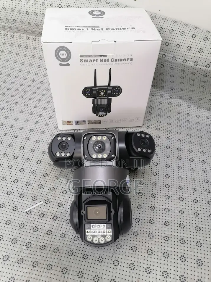 Dazzling 
4g Powered V380 PTZ Smart Camera 3 Lens