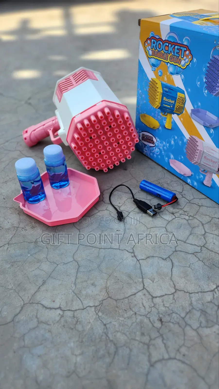 Rechargeable Bazooka Bubble Gun For Kids And Events