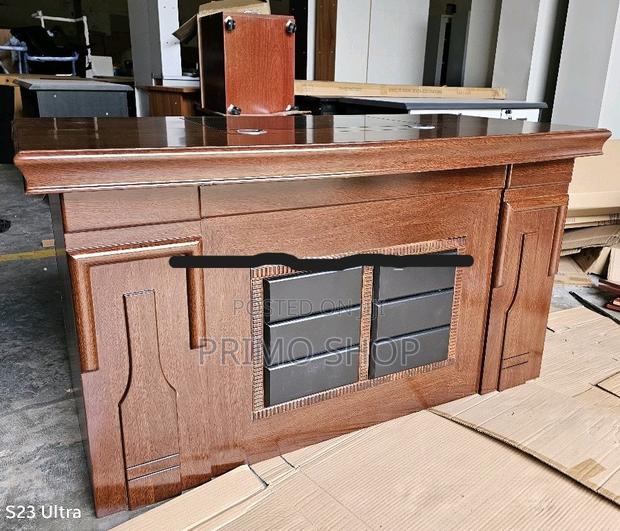 Office Tables:160cm Heavy Duty Wooden Executive Table - thumbnail 2