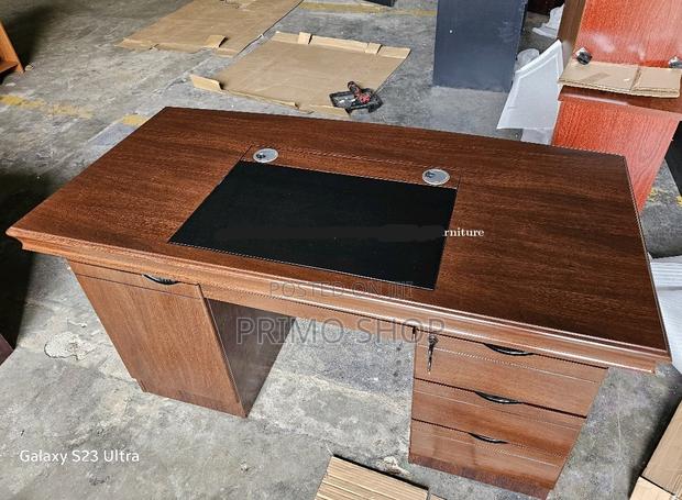 Office Tables:160cm Heavy Duty Wooden Executive Table - thumbnail 4