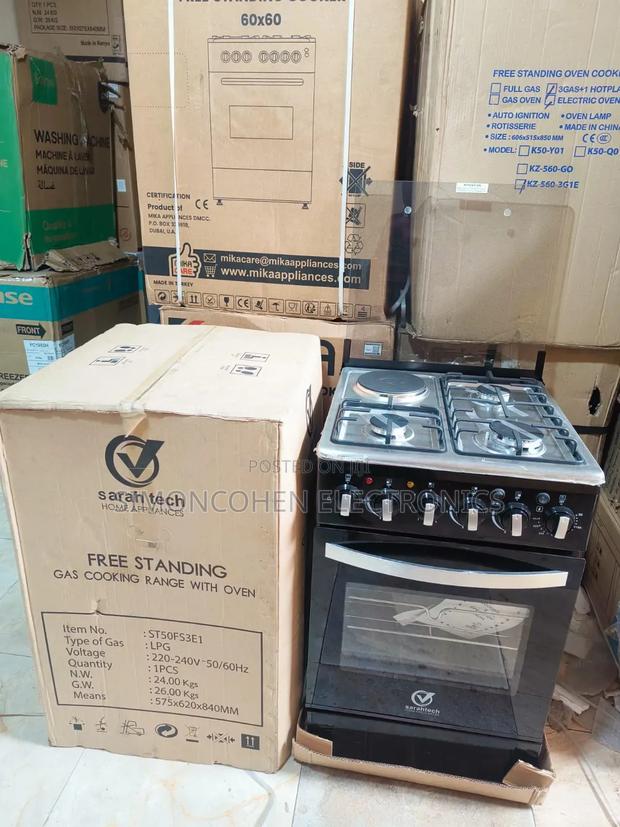 50*55 Sarahtech 3+1 Jet Standing Cooker - main view