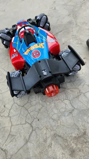 Big Spiderman Spray Rechargeable Racing Car for Kids