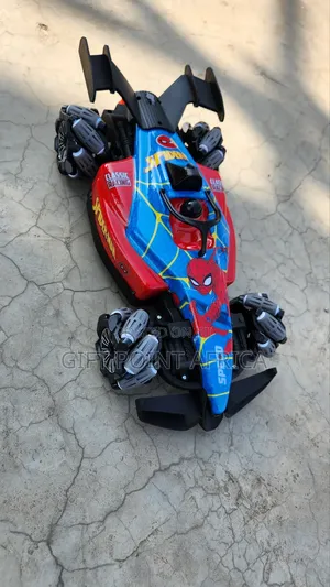 Big Spiderman Spray Rechargeable Racing Car for Kids