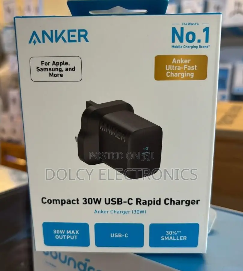 Anker Zolo Charger (30w, Pd 3.0) – A2698k11 – Black