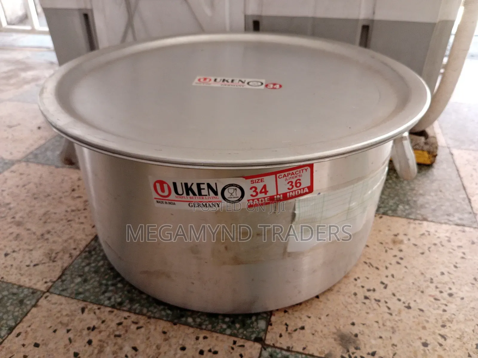 25 LTR Aluminium Sufuria With Handle +Lid /Uken Heavy Gauge Sufuria