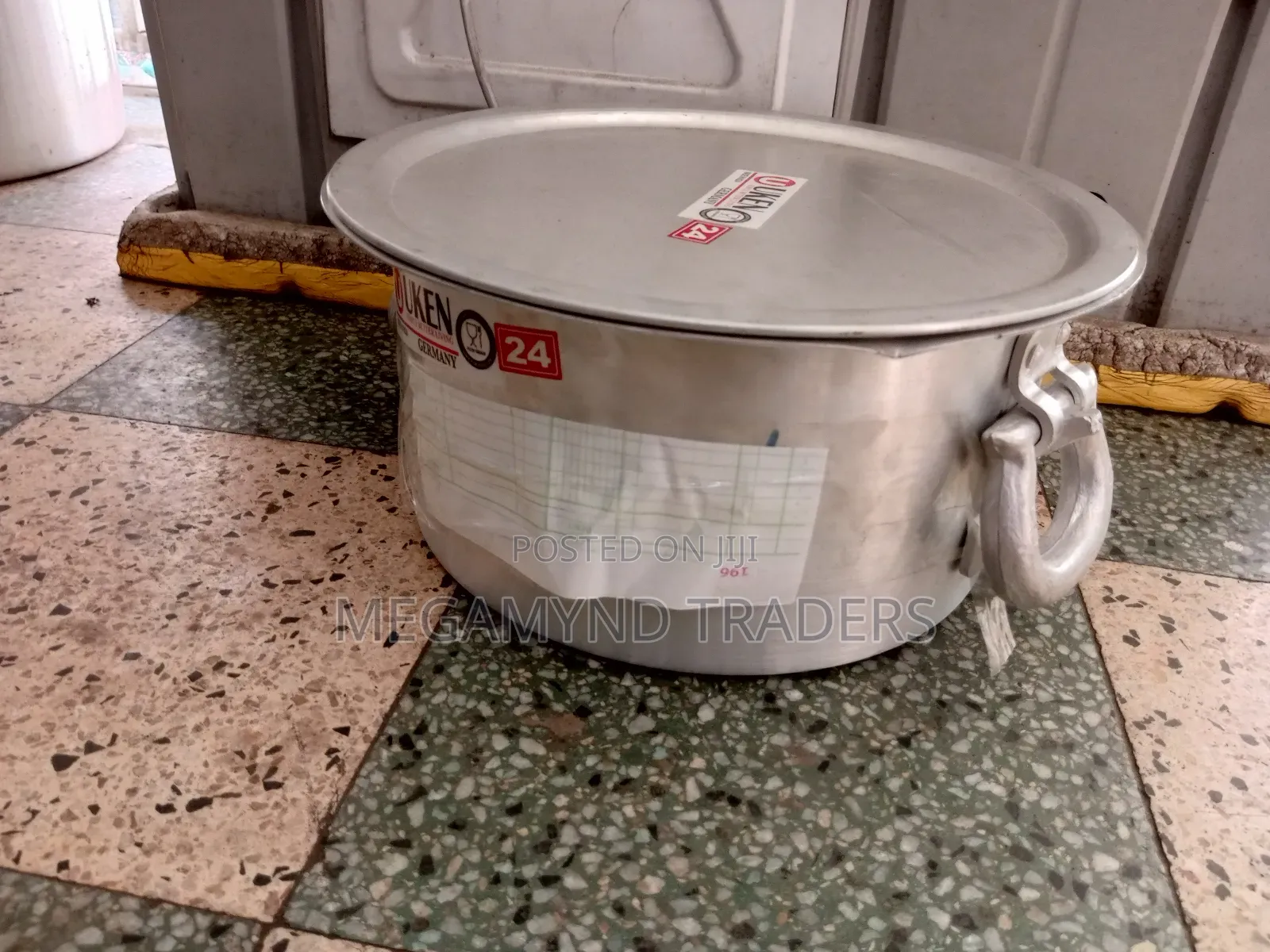 25 LTR Aluminium Sufuria With Handle +Lid /Uken Heavy Gauge Sufuria