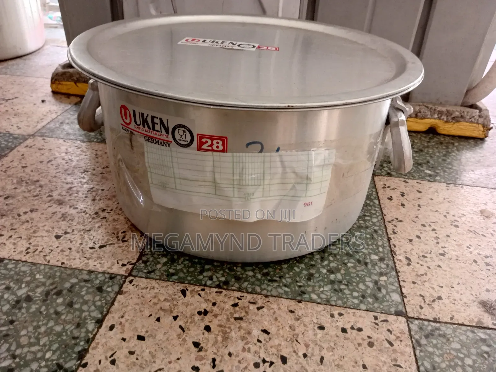 25 LTR Aluminium Sufuria With Handle +Lid /Uken Heavy Gauge Sufuria