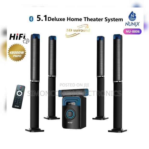 Nunix 5.1 Deluxe Home Theater System -Nu -8806 - main view