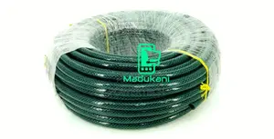 1/2 by 15 Metres Green Heavy Duty Hose Braided Pipe