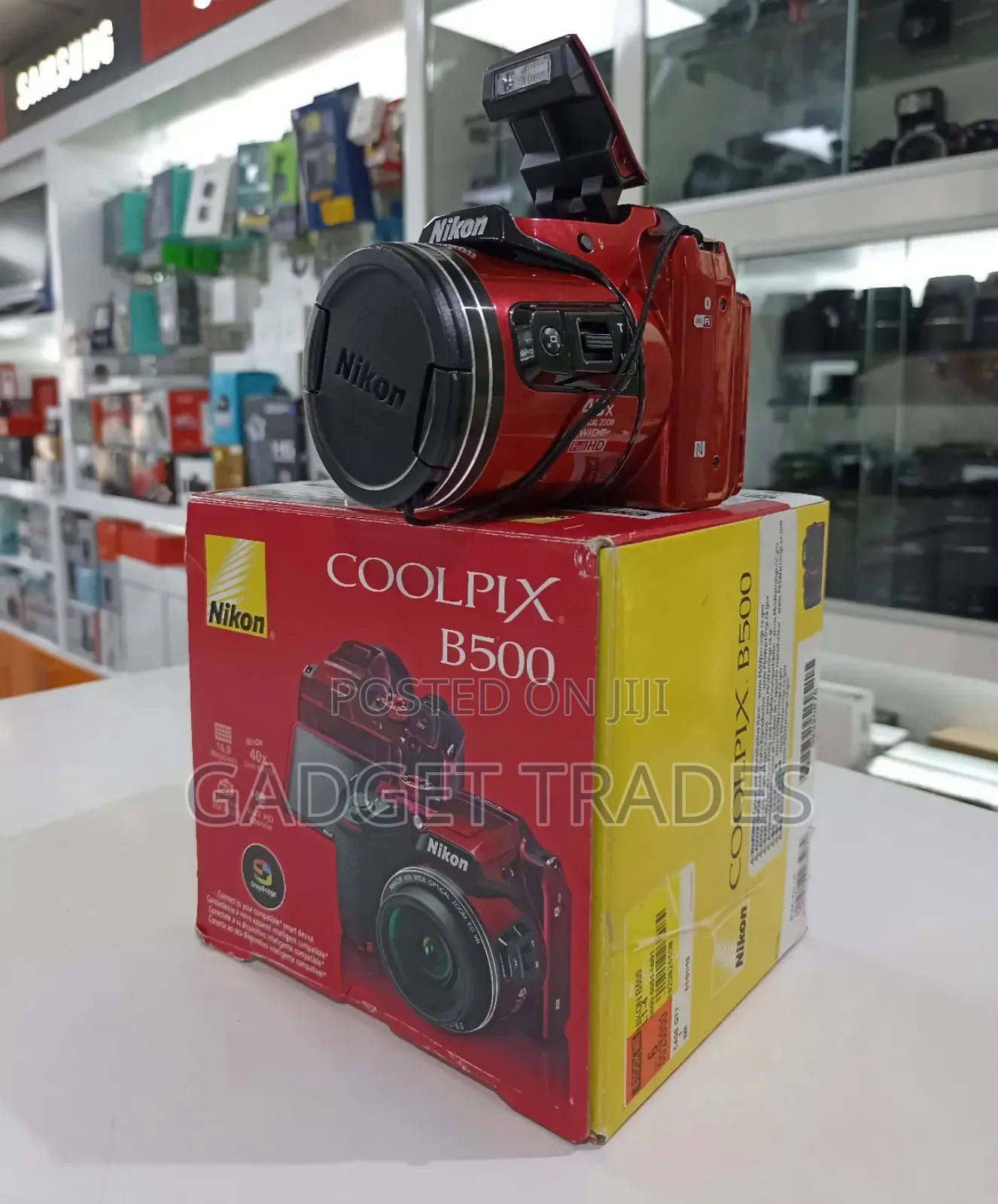 Nikon Coolpix B500 Digital Camera (Red) Clean