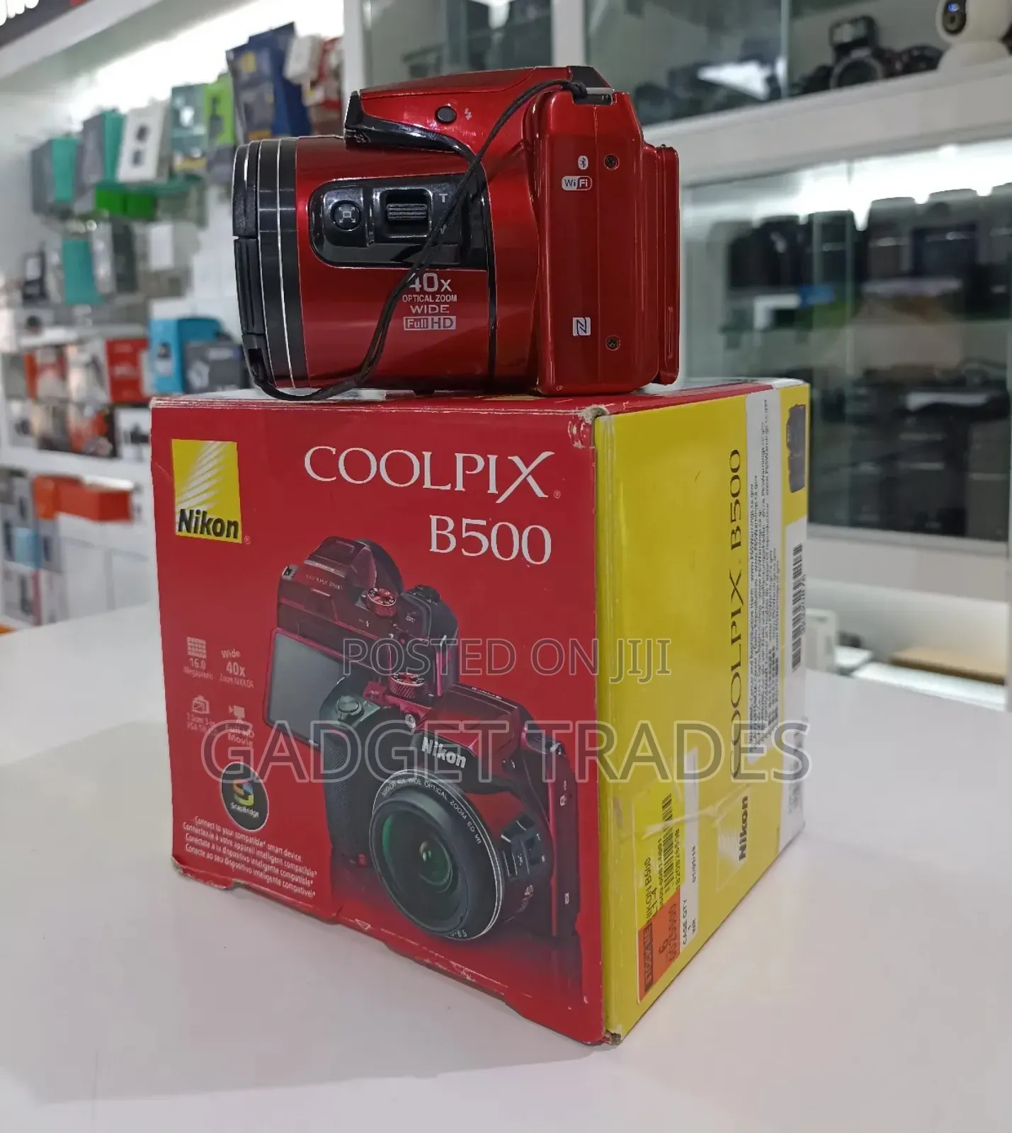 Nikon Coolpix B500 Digital Camera (Red) Clean