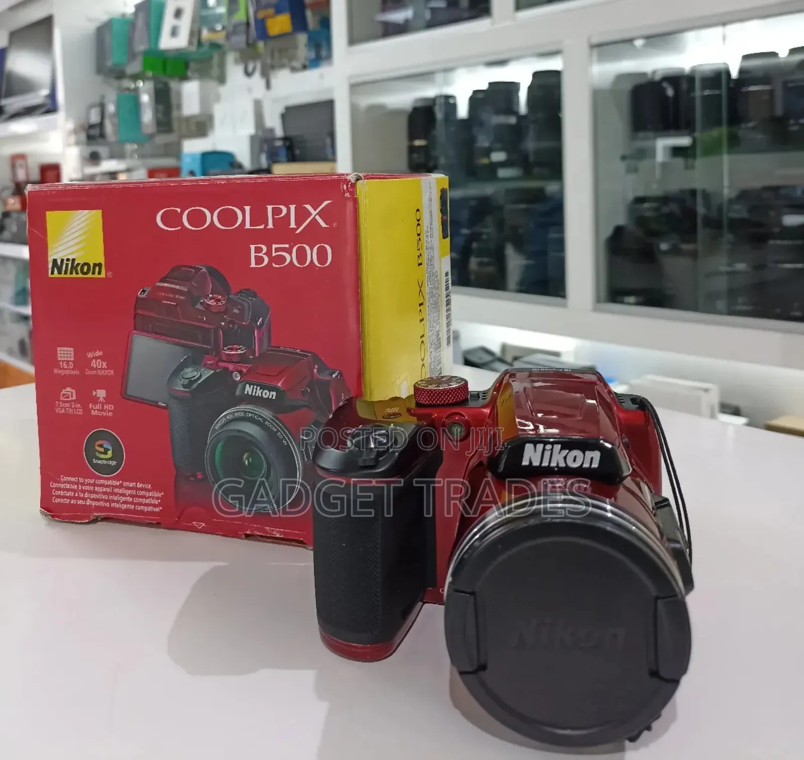 Nikon Coolpix B500 Digital Camera (Red) Clean