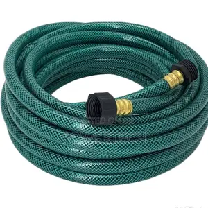 Green Braided Hose Pipe 3/4 Inch by 50 Metres: