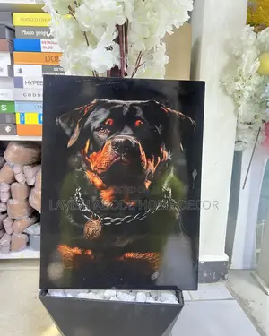 Bull Dog A3 Wall Art Wall Hanging Decor Black