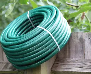 1 Inch by 50 Metres Hose Braided Pipe-Green.