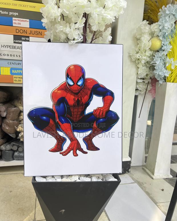A3 Size Spiderman Wall Hanging Art - main view