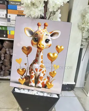 Mini Giraffe A3 Wall Art Wall Hanging