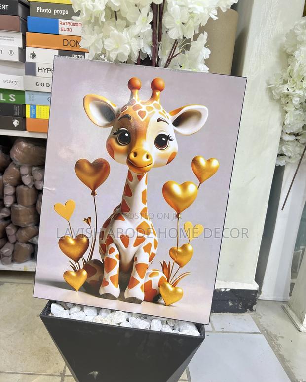 Mini Giraffe A3 Wall Art Wall Hanging