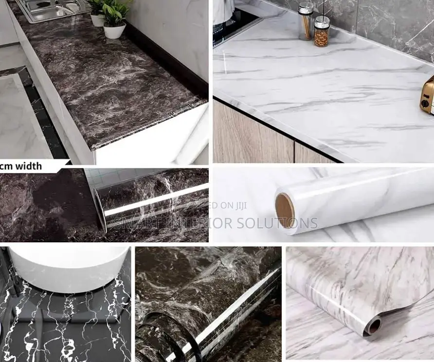 Waterproof Marble Contact Paper