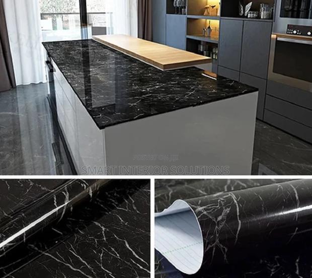 Black Marble Contact Wallpaper